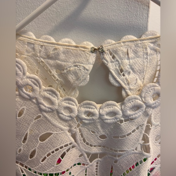 Lilly Pulitzer Pink and Green Romper Raz Berry Catty Shack Sadie Romper - Picture 8 of 13